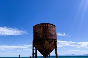 Old salt factory at Bahia Salinas - Isla Carmen