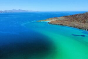 Aerial view of Isla Coronados