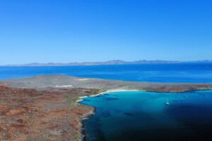 Aerial view of Isla Coronados