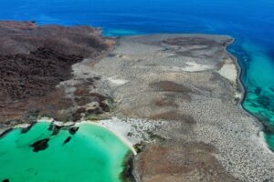 Aerial view of Isla Coronados