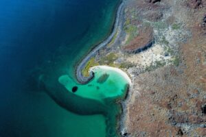 Aerial view of Isla Coronados