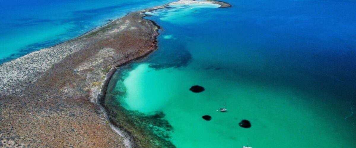 Aerial view of Isla Coronados