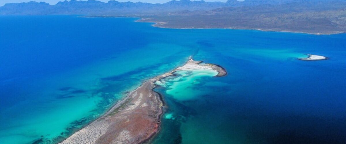 Aerial view of Isla Coronados