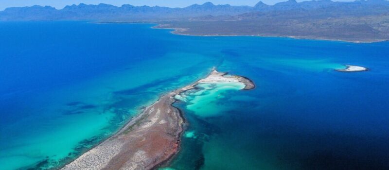 Aerial view of Isla Coronados