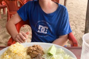 Restaurant on the beach in Chacala