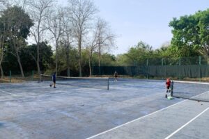 Tennis courts at Marina Chiapas