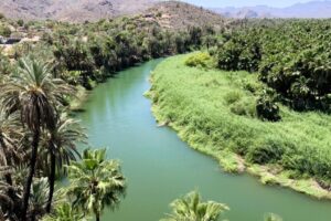 The Rio behind the Mission in Mulege