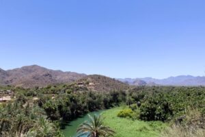 The Rio behind the Mission in Mulege