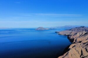 Aerial view of Alcatraz Cove