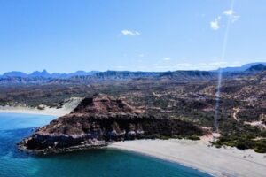 Aerial view of Bahia El Gato