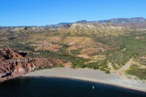 Aerial view of Bahia El Gato