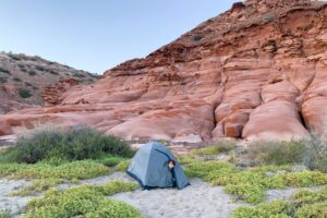 Paul camping in Bahia El Gato