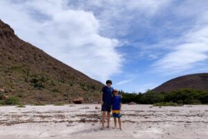 Victor and Paul in Bahia Ensenada - Isla Espiritu Santo