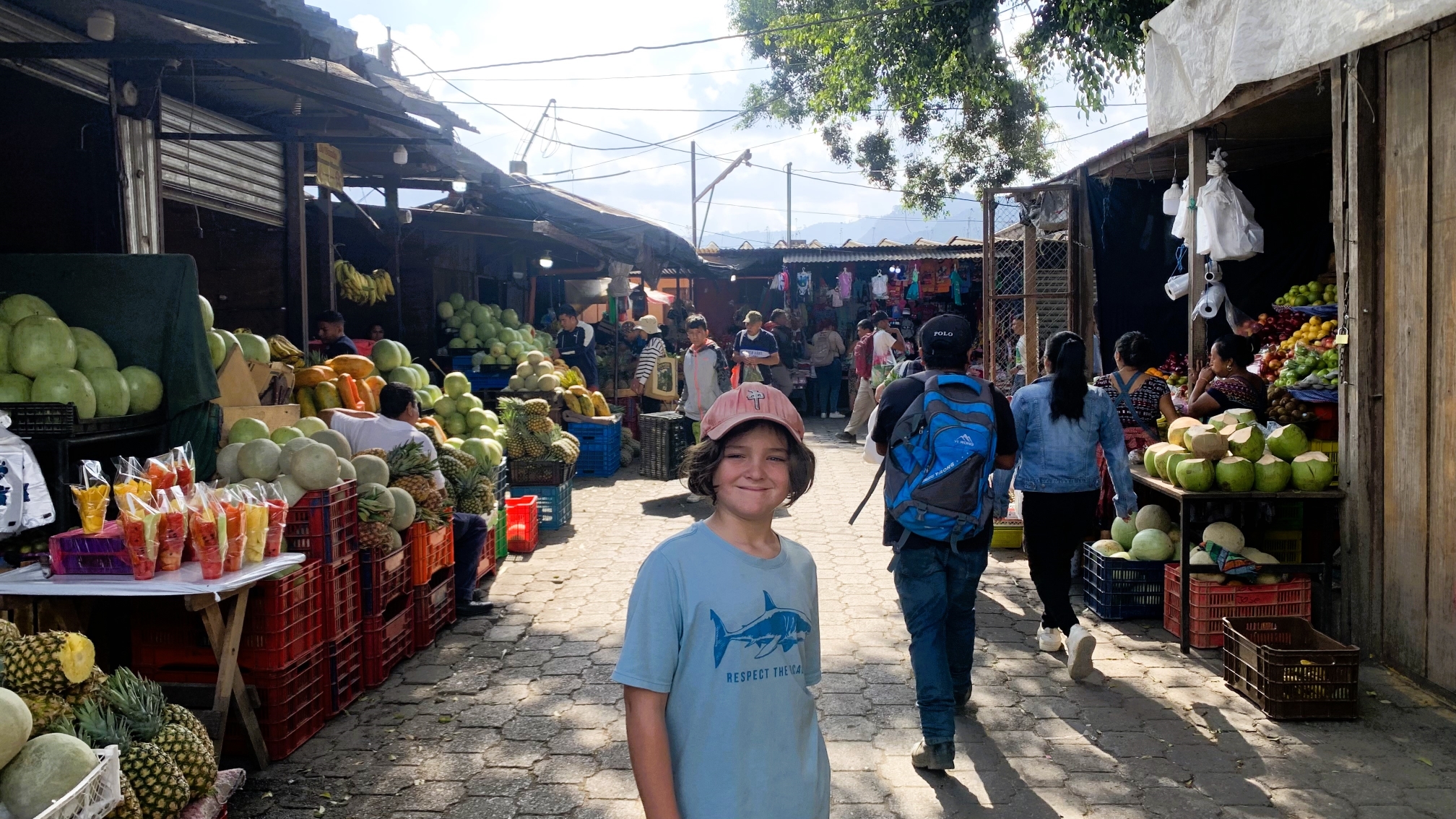 Paul at the Antigua market