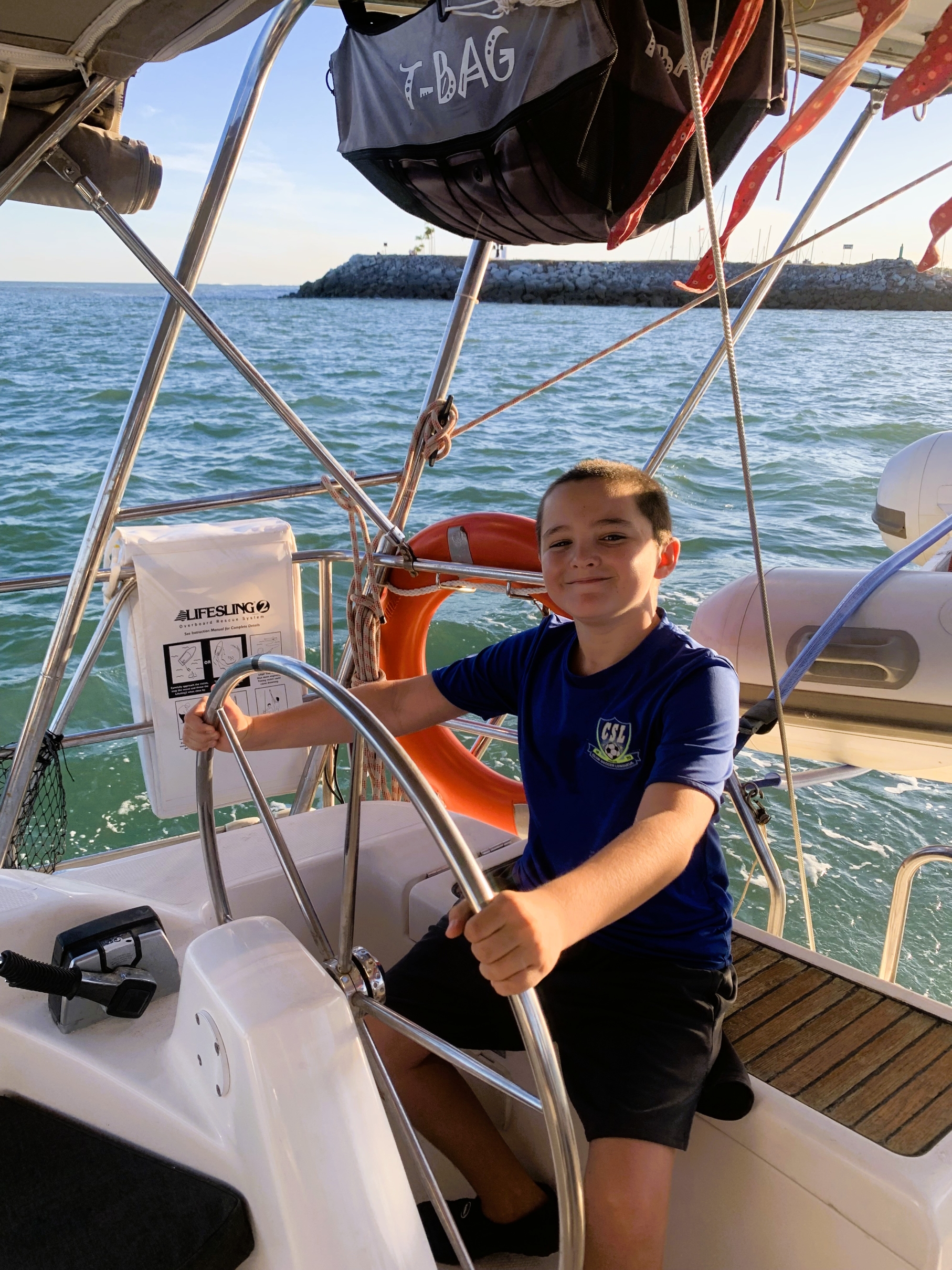 Exiting marina Vista Mar